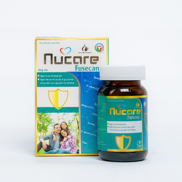 Fusecan NuCare tăng cường sức đề kháng lọ 30 viên nang cứng