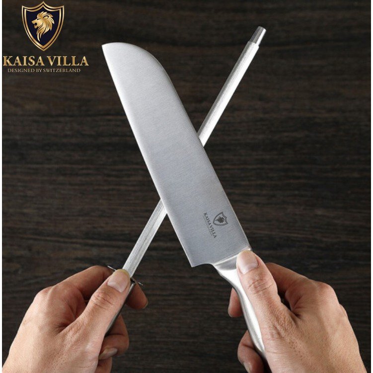 Bộ dao nhà bếp 11 món Kaisa Villa cao cấp đa năng Inox, chống gỉ siêu sắc bén, siêu bền KV9904, kèm giá đỡ